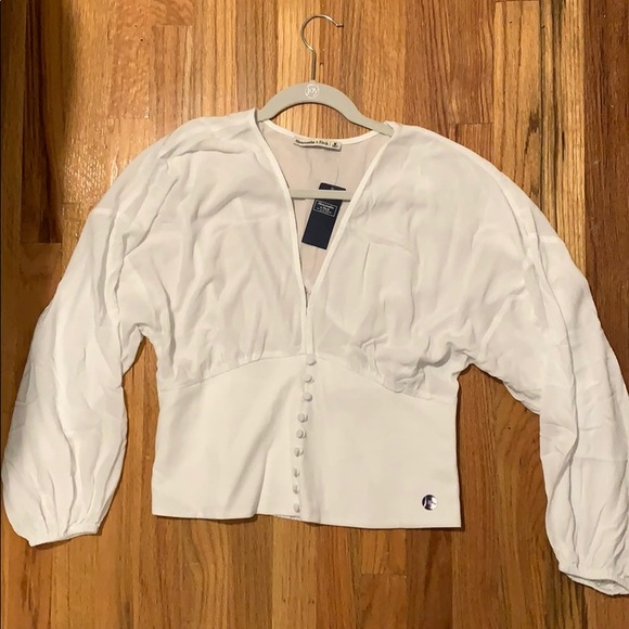 Abercrombie Button Up Waisted Blouse 